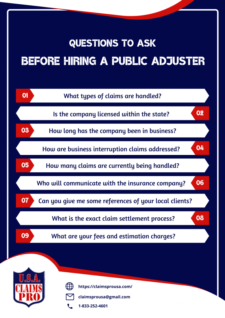 Questions to Ask Before Hiring a Public Adjuster 